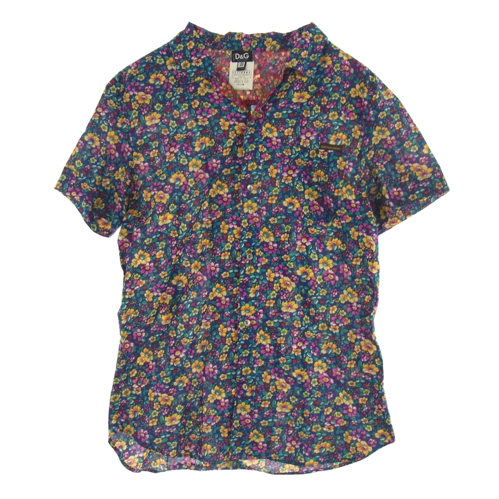 DOLCE&GABBANA ドルチェアンドガッバーナ D&G フラワー 花柄 半袖 シャツ マルチカラー系 48【中古】