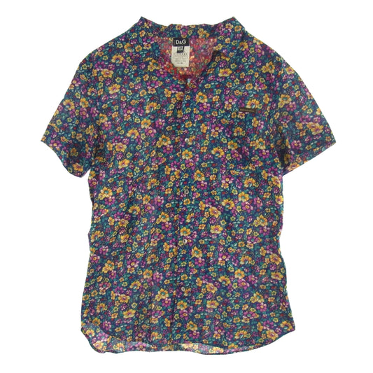 DOLCE&GABBANA ドルチェアンドガッバーナ D&G フラワー 花柄 半袖 シャツ マルチカラー系 48【中古】