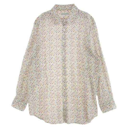 ETRO エトロ 花柄 ペイズリー柄 長袖 シャツ マルチカラー系 XL【中古】