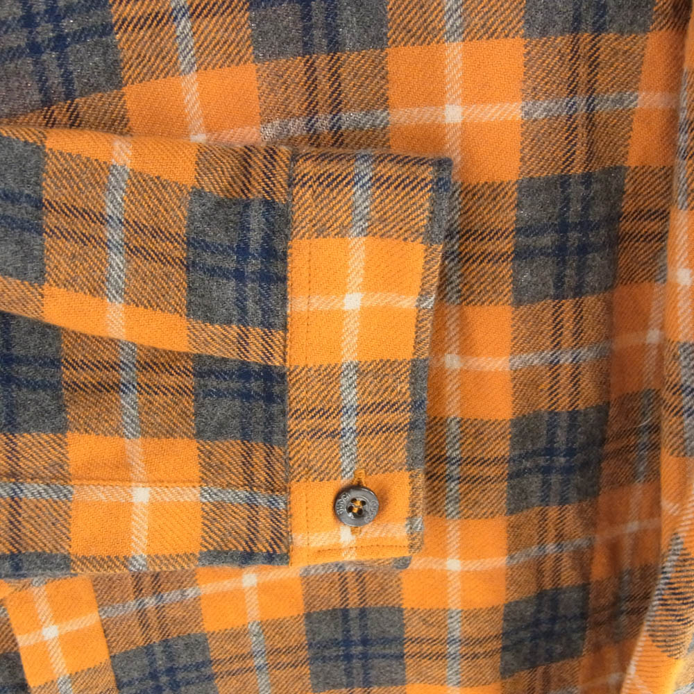 GUCCI グッチ 401303 Z416C ロングスリーブ チェック シャツ 長袖シャツ オレンジ系 17【中古】