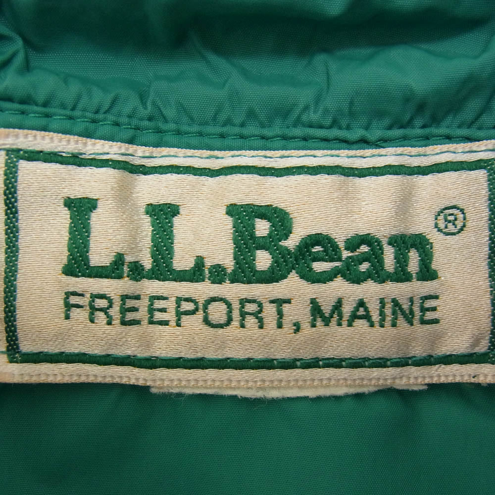L.L.Bean エルエルビーン 80's ナイロン アノラック ジャケット グリーン系 サイズ表記無【中古】