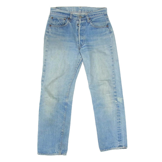 Levi's リーバイス 73~76年  VINTAGE ヴィンテージ 66前期 501 ボタンフライ デニムパンツ スモールe ボタン裏刻印6 インディゴブルー系 30【中古】