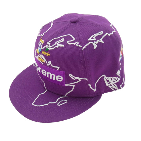 Supreme シュプリーム 23AW Worldwide Box Logo New Era Cap ニューエラ ワールドワイド ボックスロゴ ベースボールキャップ パープル系 61.5【極上美品】【中古】