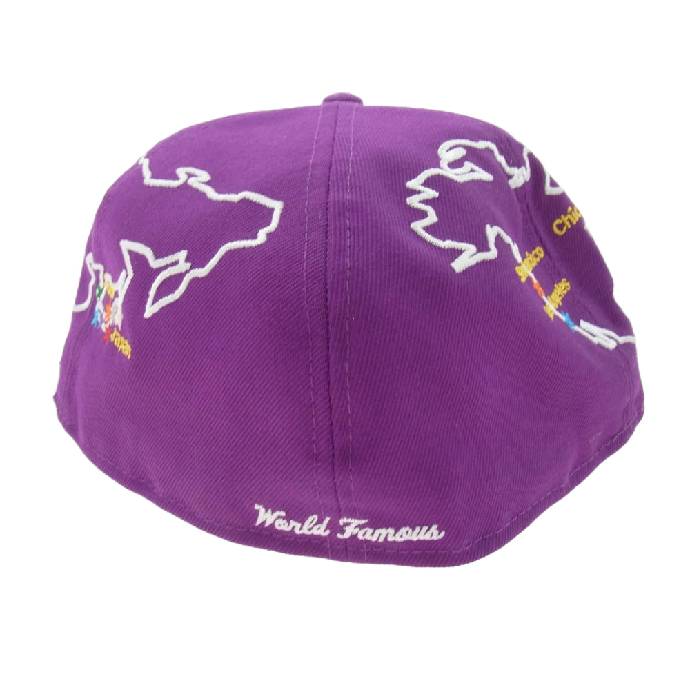 Supreme シュプリーム 23AW Worldwide Box Logo New Era Cap ニューエラ ワールドワイド ボックスロゴ ベースボールキャップ パープル系 61.5【極上美品】【中古】