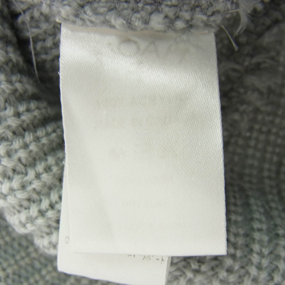 N.O.A ノア 20-095-122-0006-3-0 ロゴ刺繍 アクリル ニット ビーニー ニット帽 グレー系【中古】