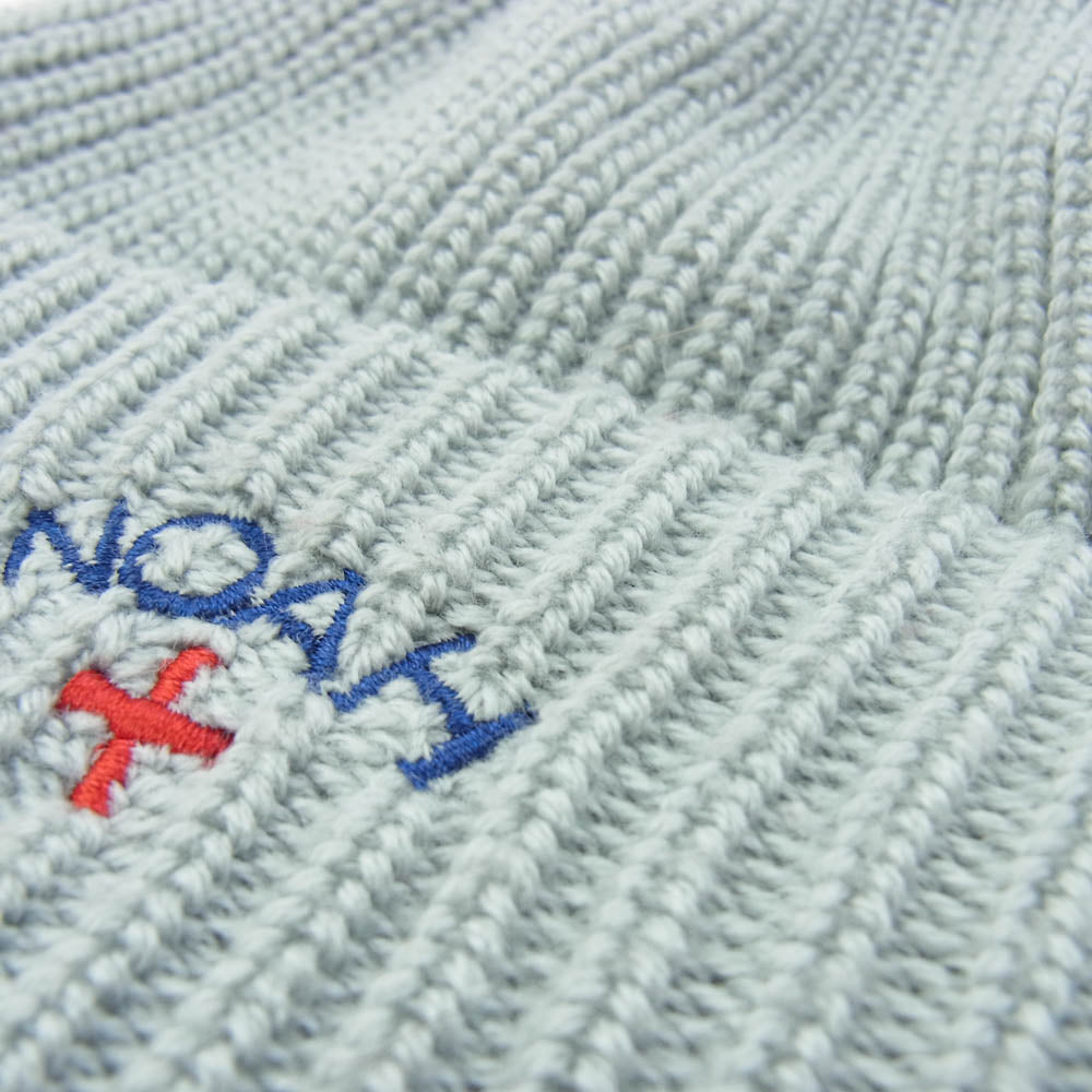 N.O.A ノア 20-095-122-0006-3-0 ロゴ刺繍 アクリル ニット ビーニー ニット帽 グレー系【中古】