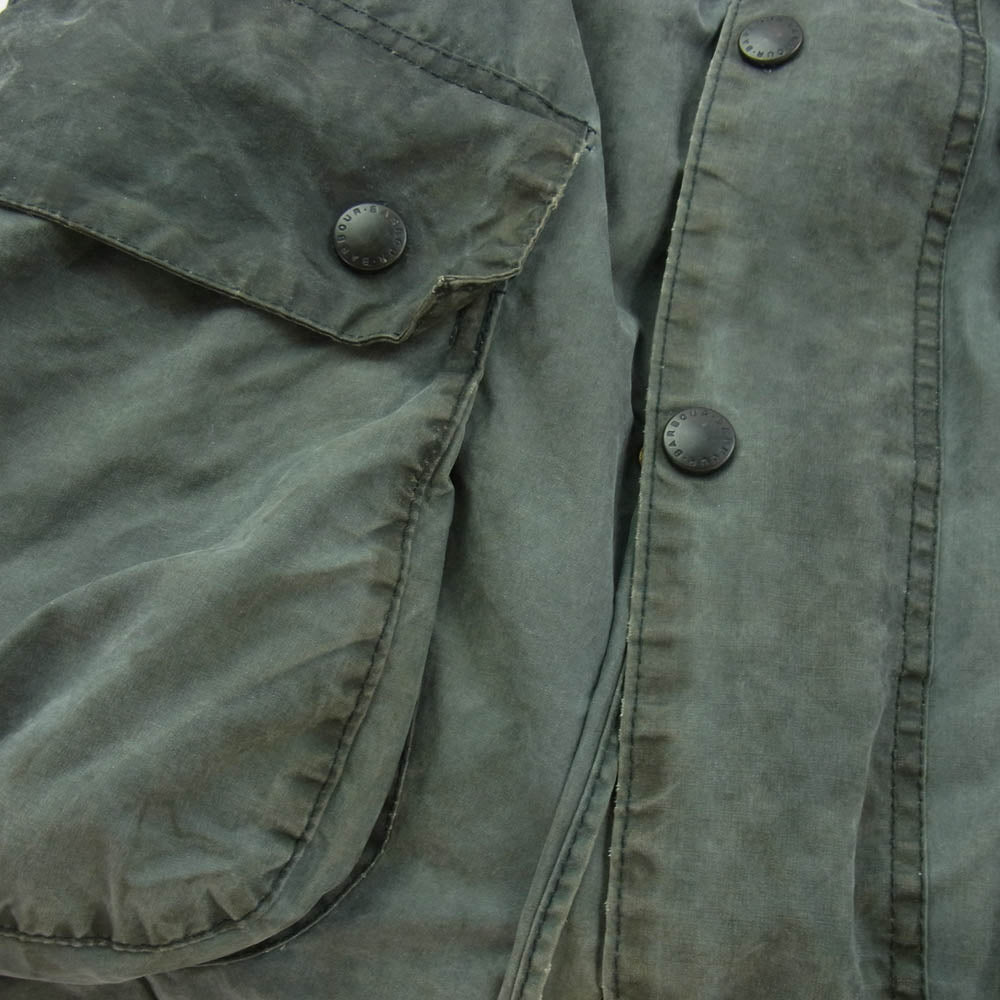 Barbour バブアー 英国製 94年製 BORDER ボーダー オイルドジャケット グレー系【中古】