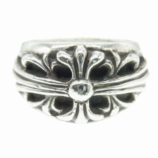 CHROME HEARTS クロムハーツ（原本無） FLRL CRS フローラルクロス リング シルバー系 20号【中古】