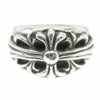 CHROME HEARTS クロムハーツ（原本無） FLRL CRS フローラルクロス リング シルバー系 20号【中古】