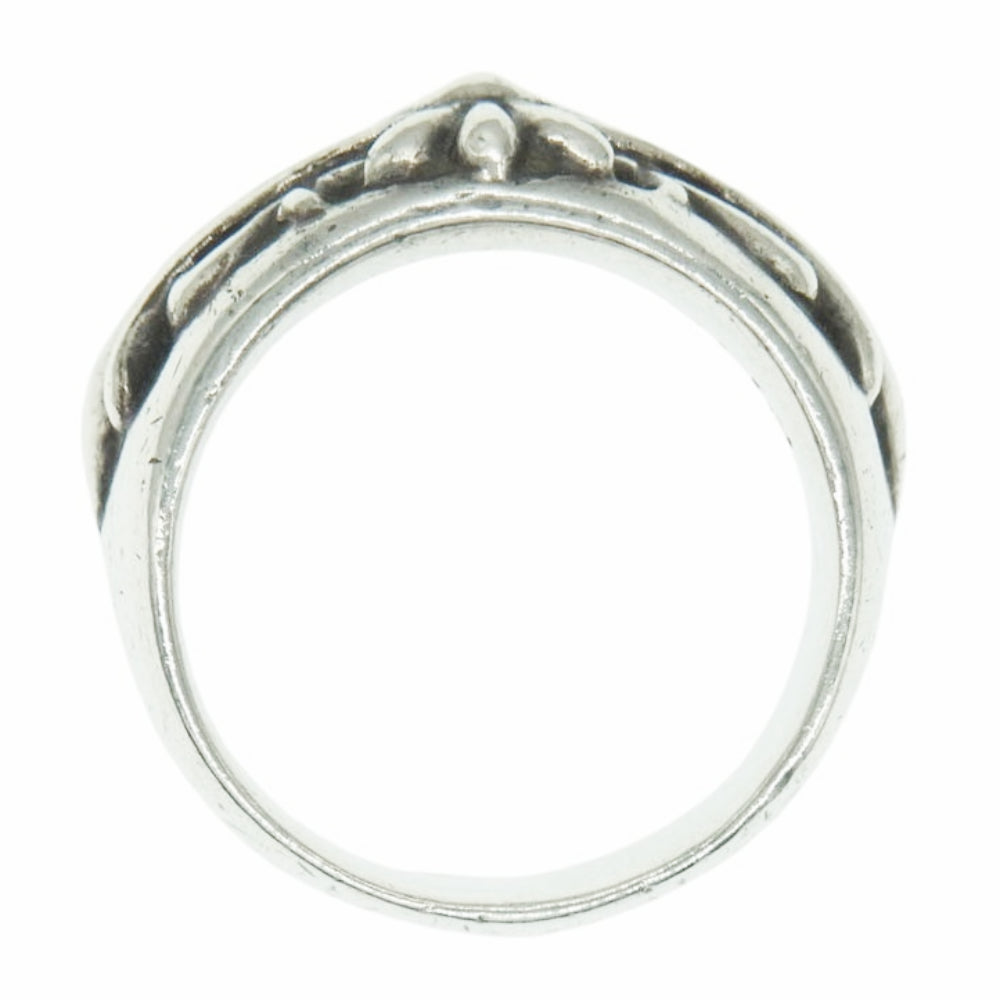 CHROME HEARTS クロムハーツ（原本無） FLRL CRS フローラルクロス リング シルバー系 20号【中古】