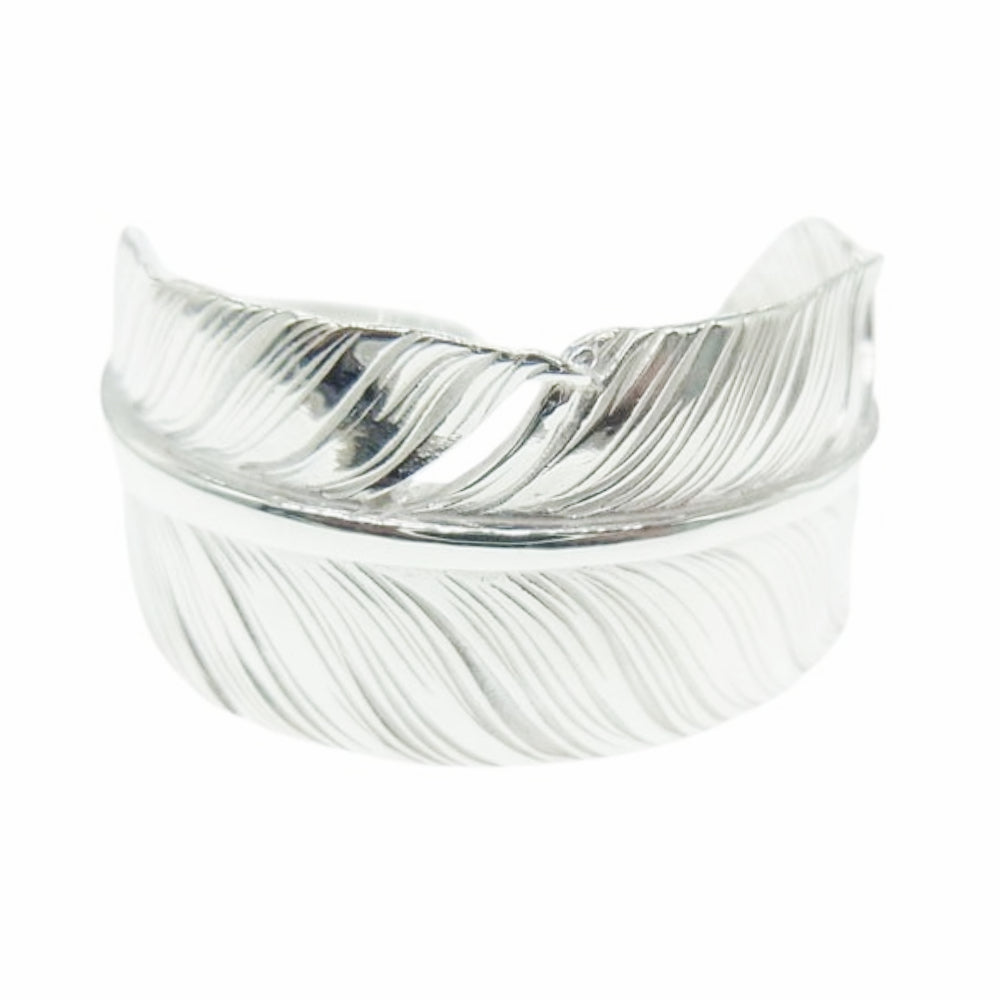 TARO WASHIMI ワシミタロウ 鷲見太郎 販売証明カード付属 M feather ring 01 シルバー925 フェザーリング シルバー系 19号【極上美品】【中古】