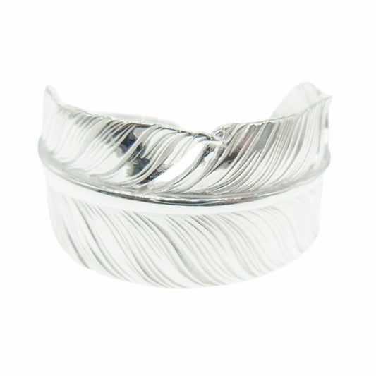 TARO WASHIMI ワシミタロウ 鷲見太郎 販売証明カード付属 M feather ring 01 シルバー925 フェザーリング シルバー系 19号【極上美品】【中古】