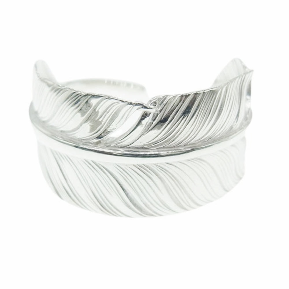TARO WASHIMI ワシミタロウ 鷲見太郎 販売証明カード付属 M feather ring 01 シルバー925 フェザーリング シルバー系 19号【極上美品】【中古】