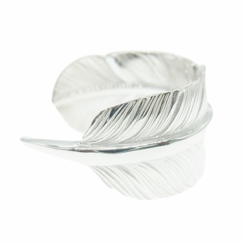 TARO WASHIMI ワシミタロウ 鷲見太郎 販売証明カード付属 M feather ring 01 シルバー925 フェザーリング シルバー系 19号【極上美品】【中古】