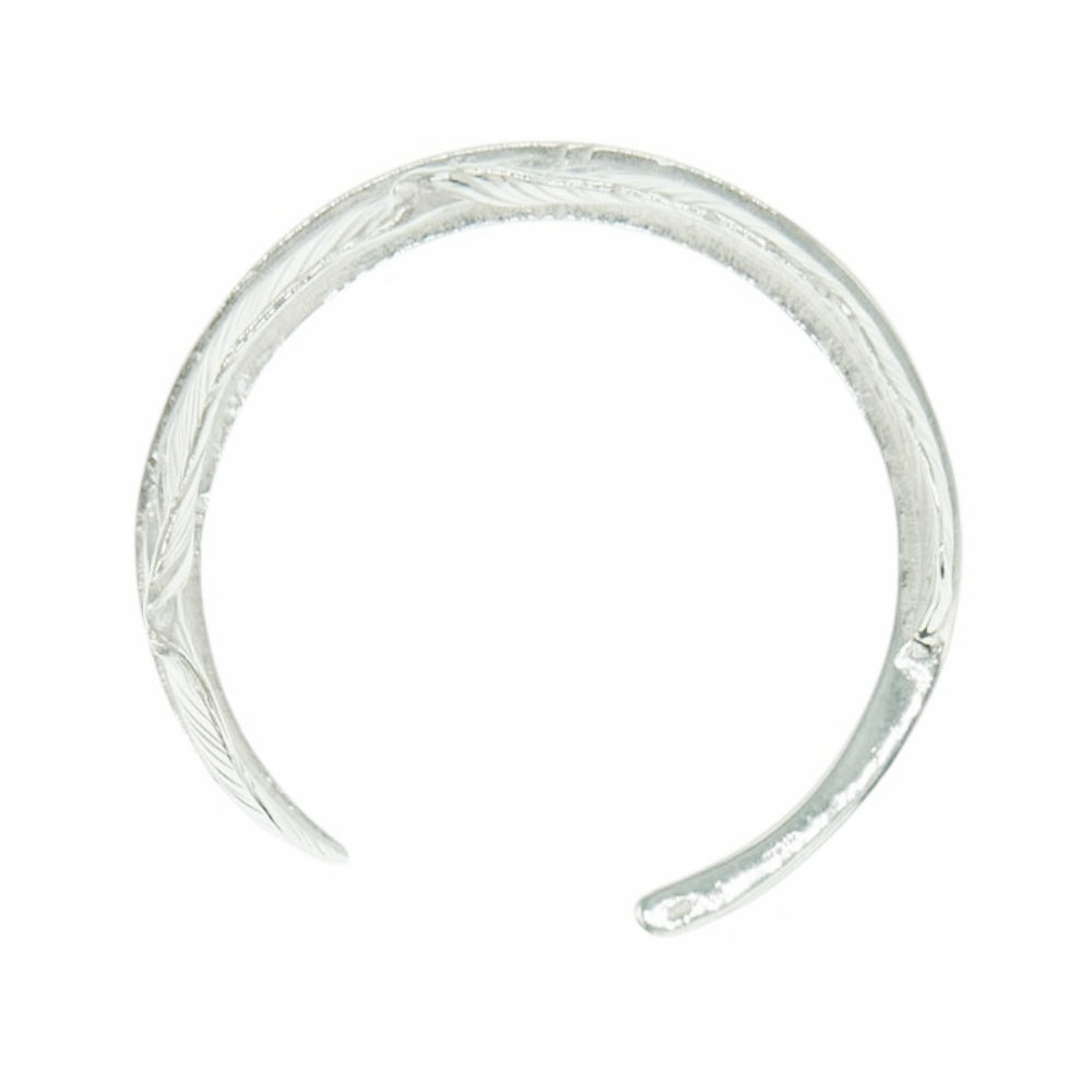 TARO WASHIMI ワシミタロウ 鷲見太郎 販売証明カード付属 M feather ring 01 シルバー925 フェザーリング シルバー系 19号【極上美品】【中古】
