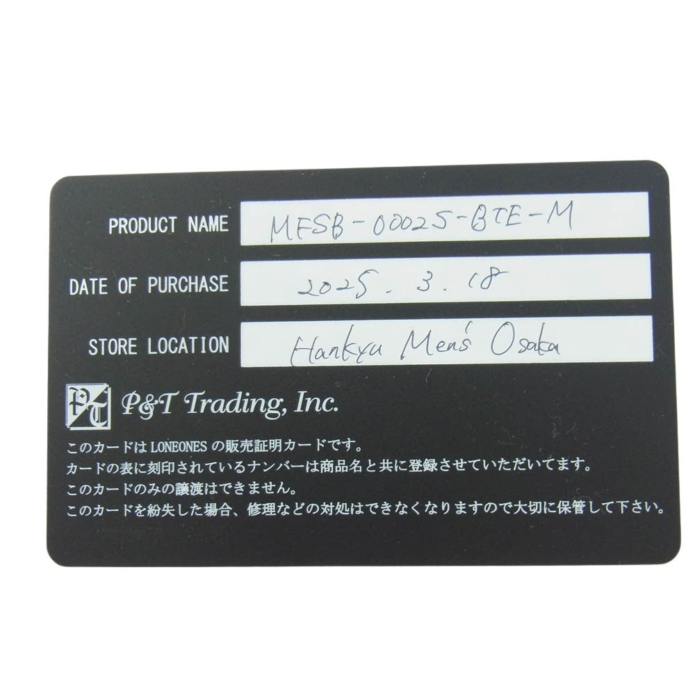 LONE ONES ロンワンズ MFSB-0002S-BTE-M 販売証明カード付属 ストーンブレス ホークビード6mm ブルータイガーアイ ストーン ブレスレット ダークネイビー系【極上美品】【中古】