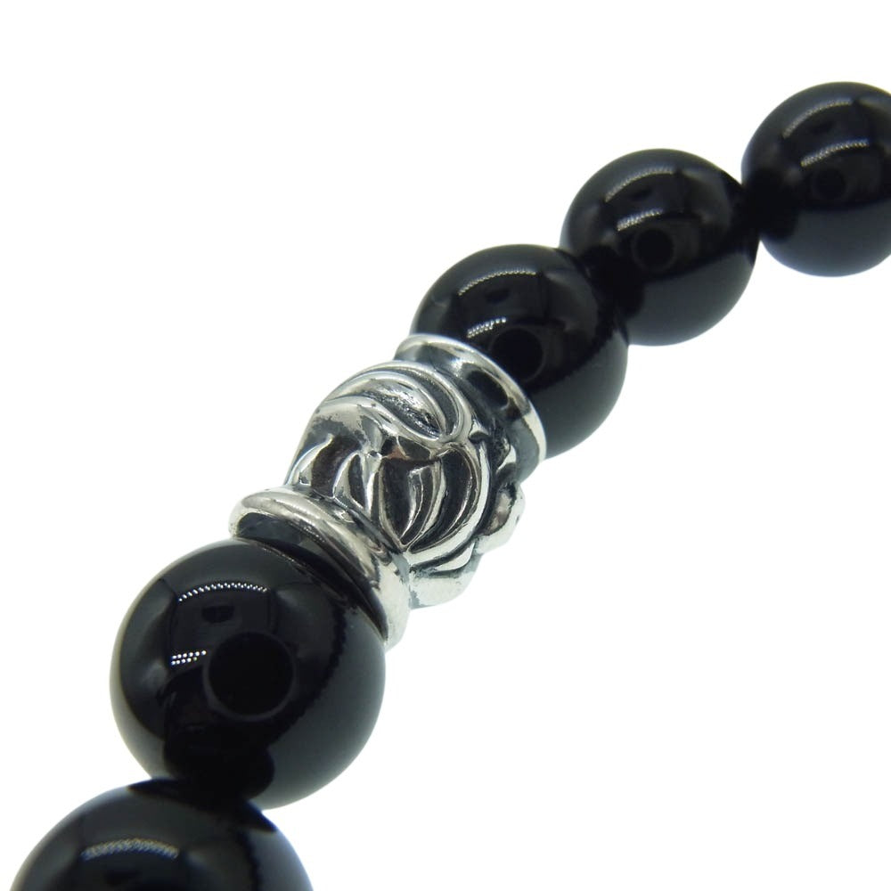 LONE ONES ロンワンズ MFSB-0002-SO-M 販売証明カード付属 ホークビード 10mm オニキス ストーン ブレスレット ブラック系【極上美品】【中古】