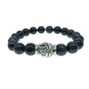 LONE ONES ロンワンズ MFSB-0001-BTE-M 販売証明カード付属 イーグル ビード ブルー タイガー アイ 10mm ストーン ブレスレット ダークネイビー系【極上美品】【中古】