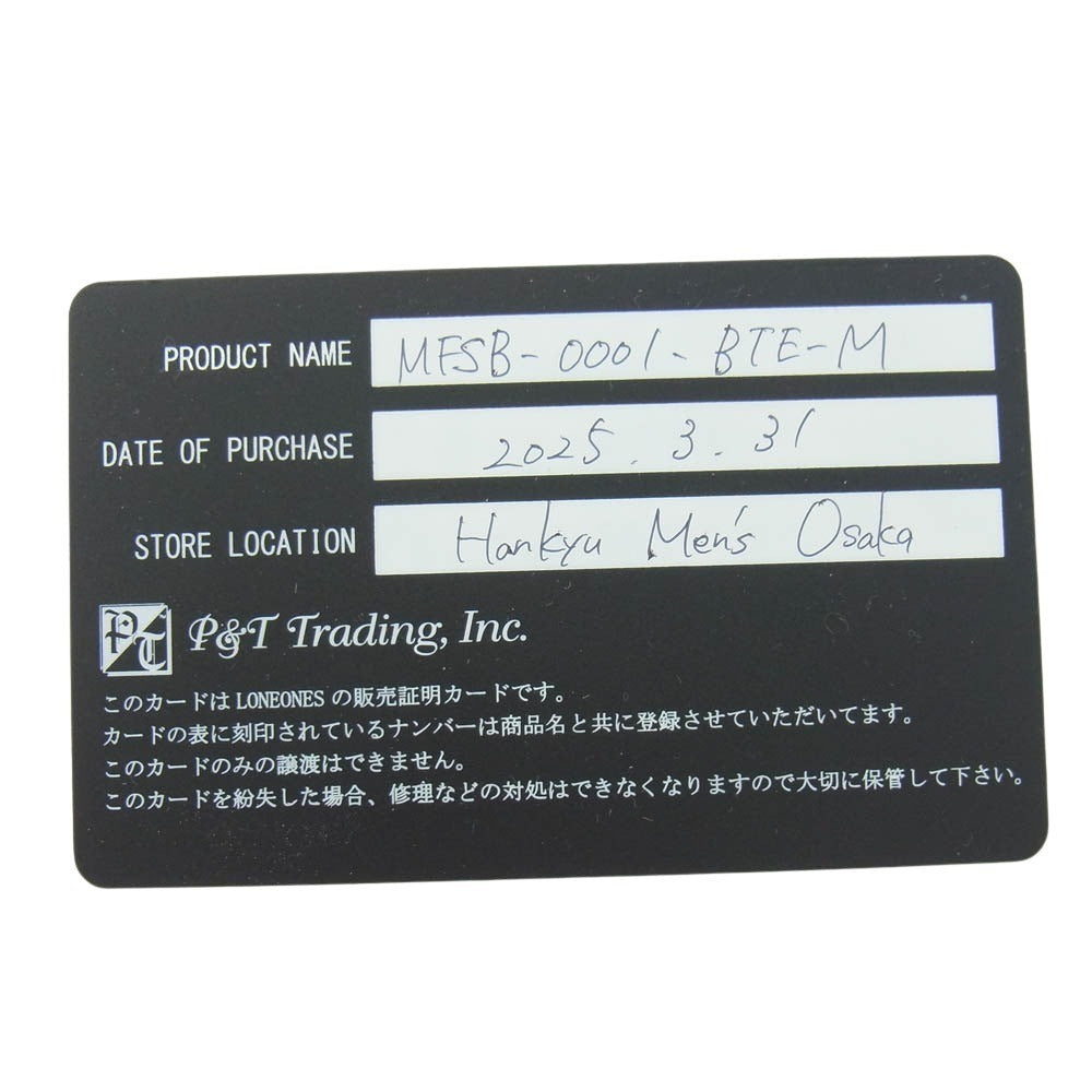 LONE ONES ロンワンズ MFSB-0001-BTE-M 販売証明カード付属 イーグル ビード ブルー タイガー アイ 10mm ストーン ブレスレット ダークネイビー系【極上美品】【中古】