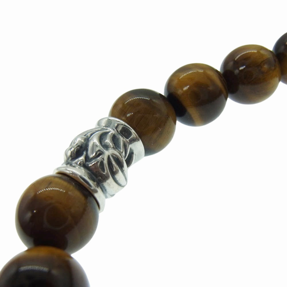 LONE ONES ロンワンズ MFSB-0002-TE-M 販売証明カード付属 ストーン ブレス イーグル ビード 10mm タイガー アイ ストーン ブレスレット ブラウン系【極上美品】【中古】