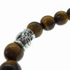 LONE ONES ロンワンズ MFSB-0002-TE-M 販売証明カード付属 ストーン ブレス イーグル ビード 10mm タイガー アイ ストーン ブレスレット ブラウン系【極上美品】【中古】