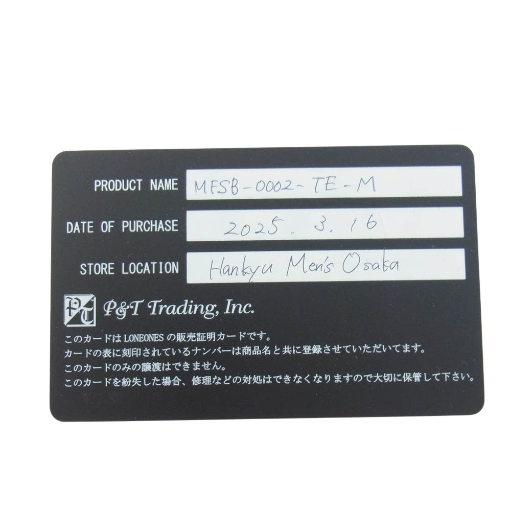 LONE ONES ロンワンズ MFSB-0002-TE-M 販売証明カード付属 ストーン ブレス イーグル ビード 10mm タイガー アイ ストーン ブレスレット ブラウン系【極上美品】【中古】