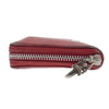 CHROME HEARTS クロムハーツ（原本無） REC F ZIP PLANE  ダガージップ レザー ラウンドジップ ウォレット 長財布 レッド系【中古】