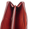 CHROME HEARTS クロムハーツ（原本無） REC F ZIP PLANE  ダガージップ レザー ラウンドジップ ウォレット 長財布 レッド系【中古】