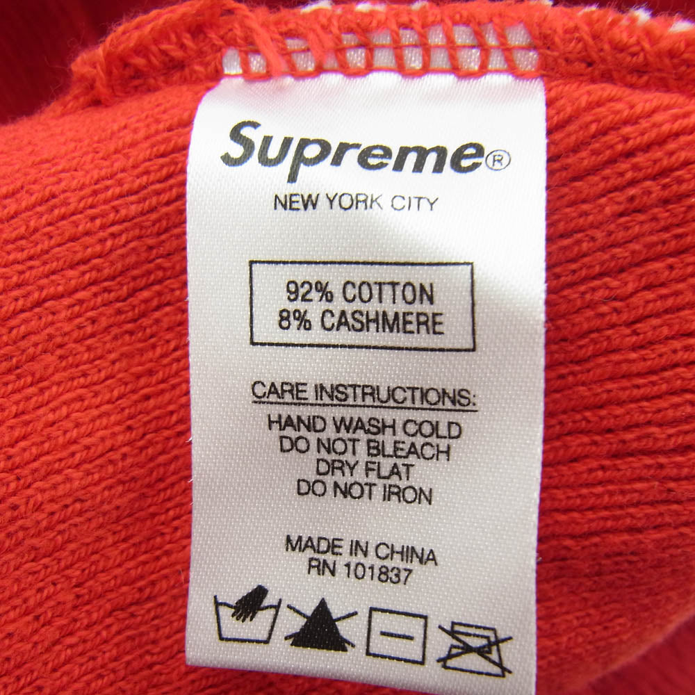 Supreme シュプリーム 21AW Big Logo Beanie ビッグ ロゴ ビーニー ニット帽 レッド系【中古】
