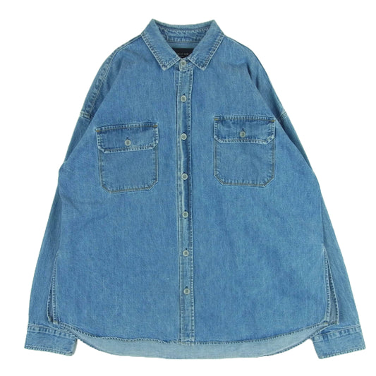FEAR OF GOD フィアオブゴッド 5C17D fifth collection 5th コレクション デニム シャツ 長袖 インディゴブルー系 S【中古】