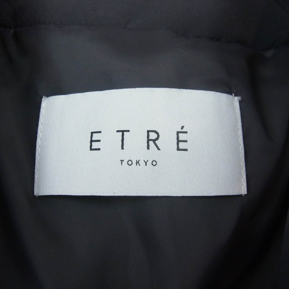 ETRE TOKYO エトレトウキョウ 1223600024-0 エンベロップ パディング コート 中綿 ブラック系 S【中古】