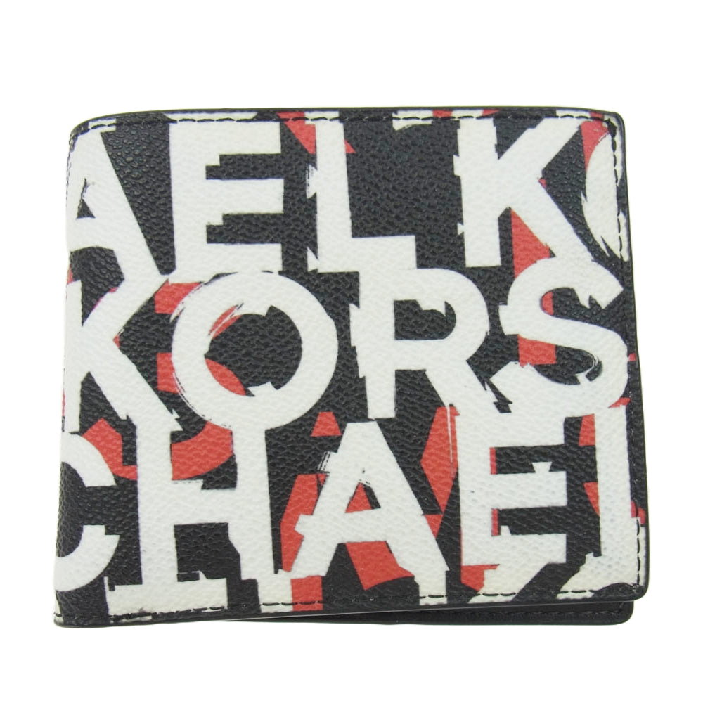 Michael Kors マイケルコース 二つ折り レザー ウオレット 財布 マルチカラー系【中古】