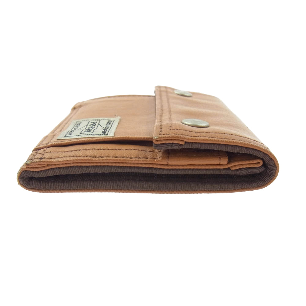PORTER ポーター 707-07175 FREE STYLE フリースタイル ウォレット 財布 ブラウン系【中古】