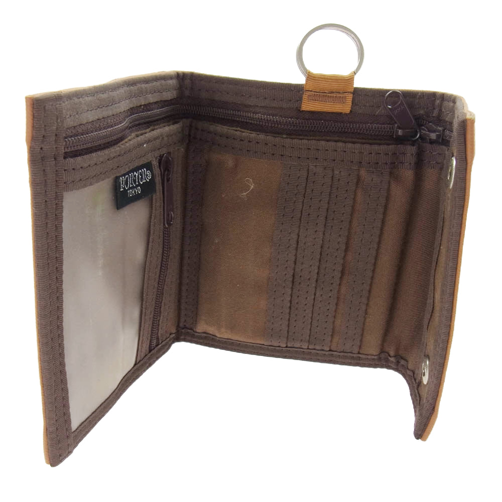 PORTER ポーター 707-07175 FREE STYLE フリースタイル ウォレット 財布 ブラウン系【中古】