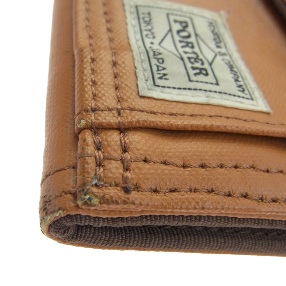 PORTER ポーター 707-07175 FREE STYLE フリースタイル ウォレット 財布 ブラウン系【中古】