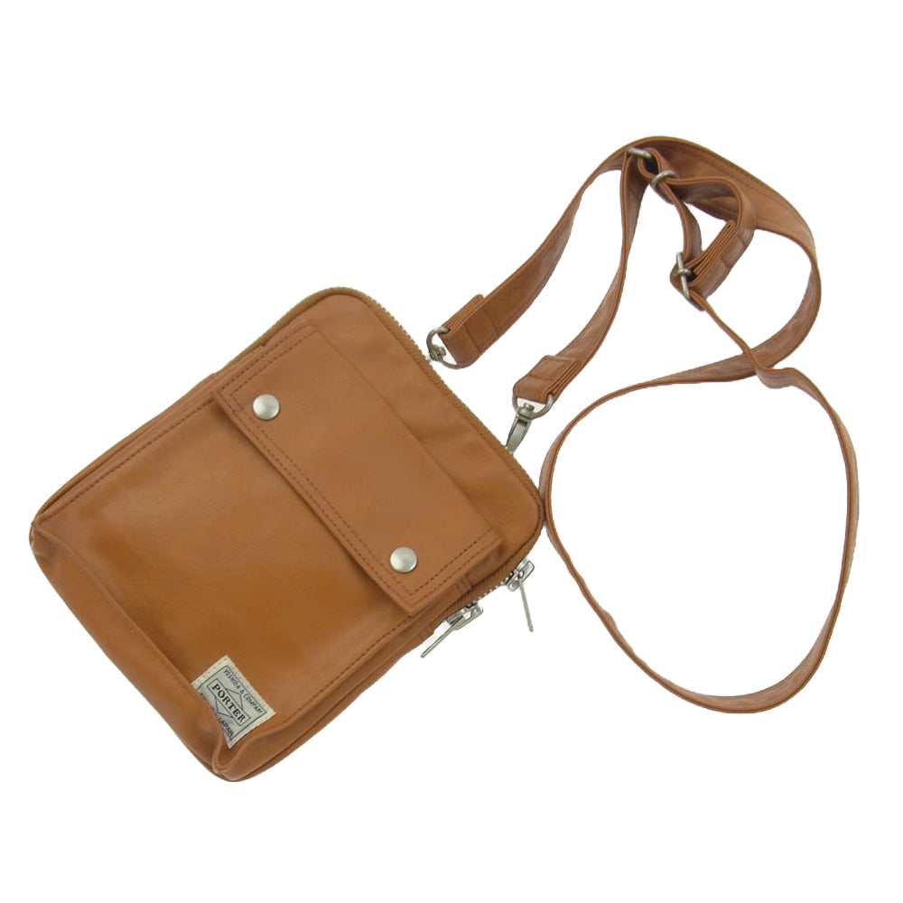 PORTER ポーター 707-07146 FREE STYLE フリースタイル ショルダーバッグ S ブラウン系【中古】