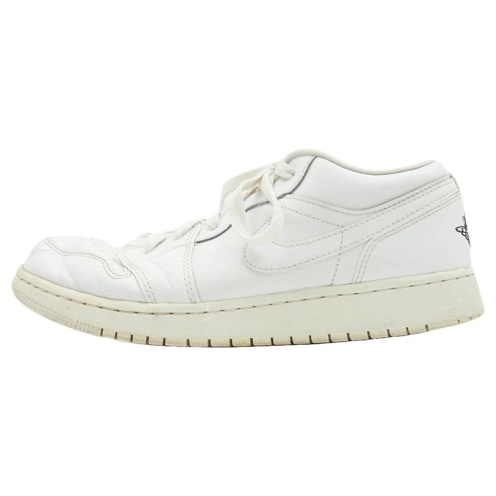 NIKE AIR JORDAN ナイキ ジョーダン 553560-101 AIR JORDAN 1 LOW GS AJ1 ウィメンズ エアジョーダン ロー スニーカー ホワイト系 24.5cm【中古】