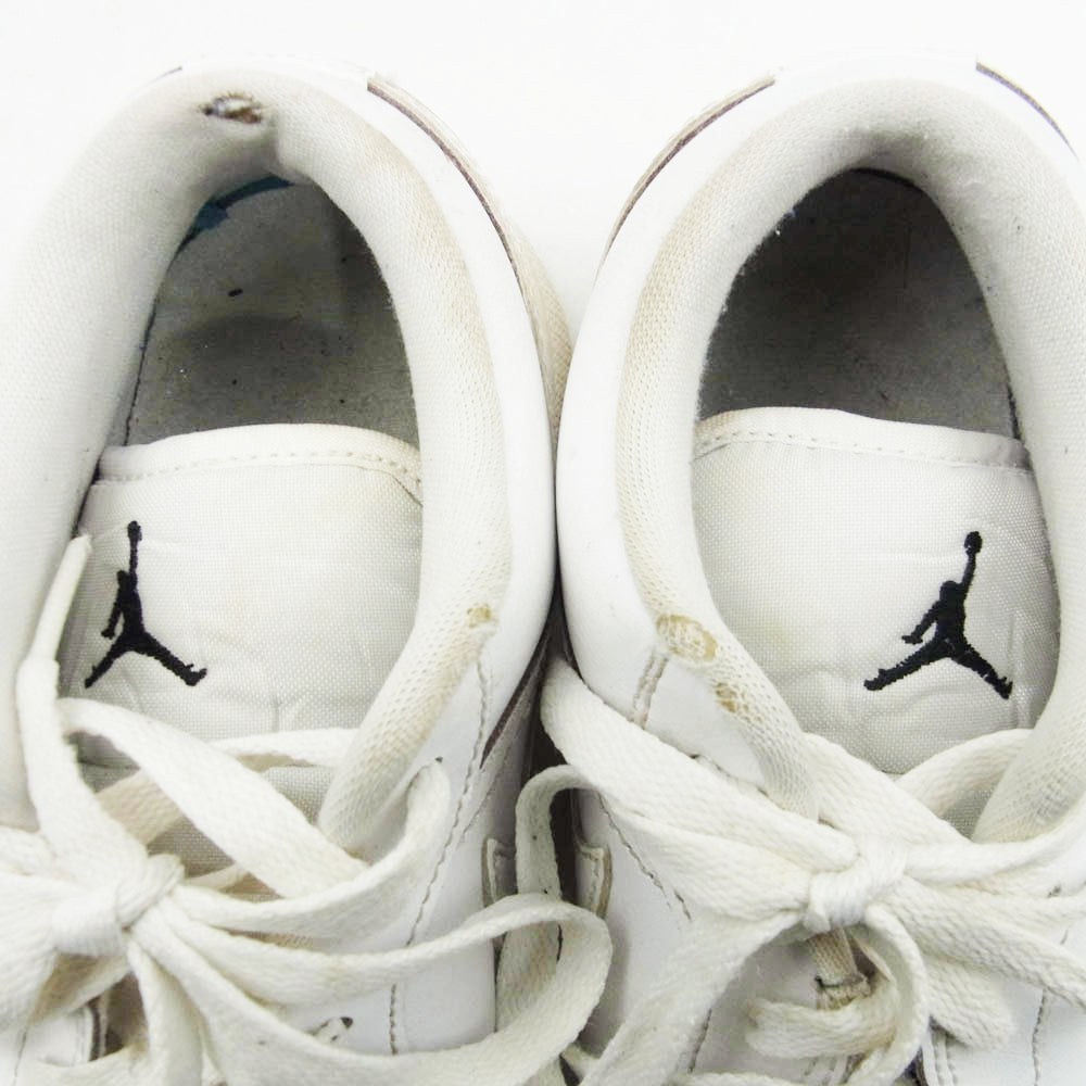 NIKE AIR JORDAN ナイキ ジョーダン 553560-101 AIR JORDAN 1 LOW GS AJ1 ウィメンズ エアジョーダン ロー スニーカー ホワイト系 24.5cm【中古】