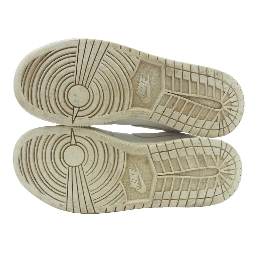 NIKE AIR JORDAN ナイキ ジョーダン 553560-101 AIR JORDAN 1 LOW GS AJ1 ウィメンズ エアジョーダン ロー スニーカー ホワイト系 24.5cm【中古】