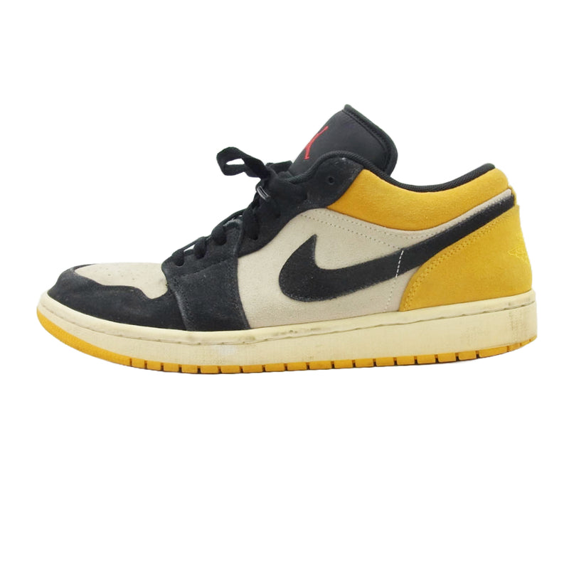 NIKE AIR JORDAN ナイキ ジョーダン 553558-127 Air Jordan 1 Low Sail University Gold Black AJ1 エアジョーダン ロー セイル ユニバーシティ スニーカー 29cm【中古】