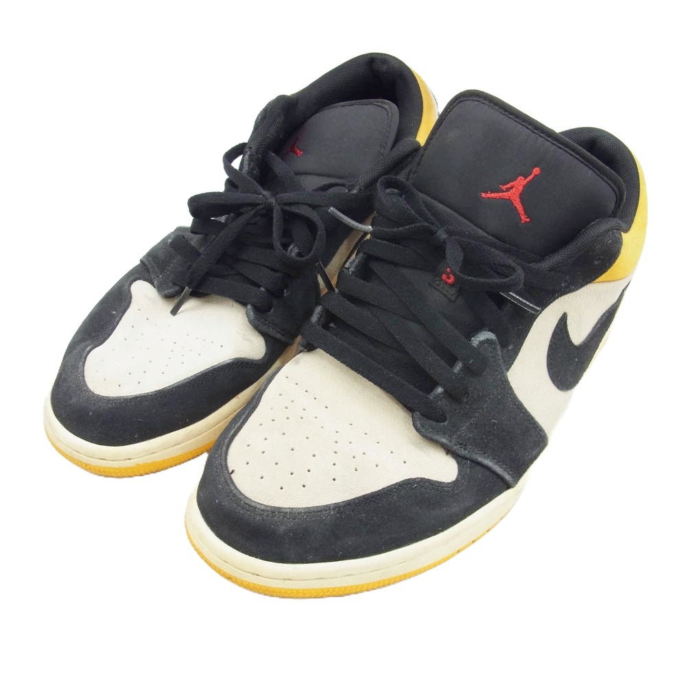 NIKE AIR JORDAN ナイキ ジョーダン 553558-127 Air Jordan 1 Low Sail University Gold Black AJ1 エアジョーダン ロー セイル ユニバーシティ スニーカー 29cm【中古】