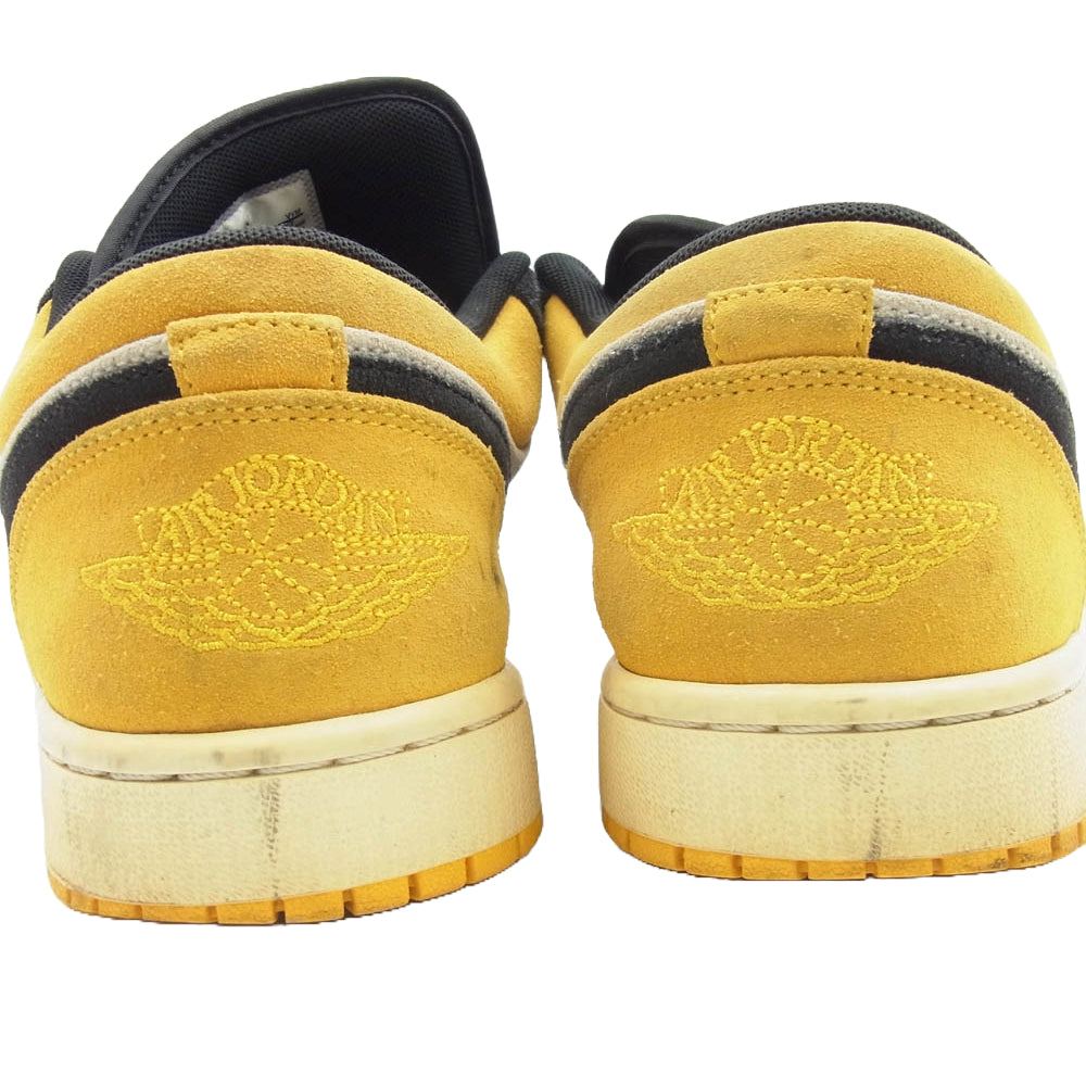 NIKE AIR JORDAN ナイキ ジョーダン 553558-127 Air Jordan 1 Low Sail University Gold Black AJ1 エアジョーダン ロー セイル ユニバーシティ スニーカー 29cm【中古】
