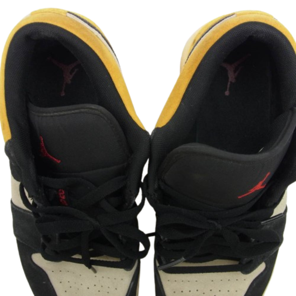 NIKE AIR JORDAN ナイキ ジョーダン 553558-127 Air Jordan 1 Low Sail University Gold Black AJ1 エアジョーダン ロー セイル ユニバーシティ スニーカー 29cm【中古】