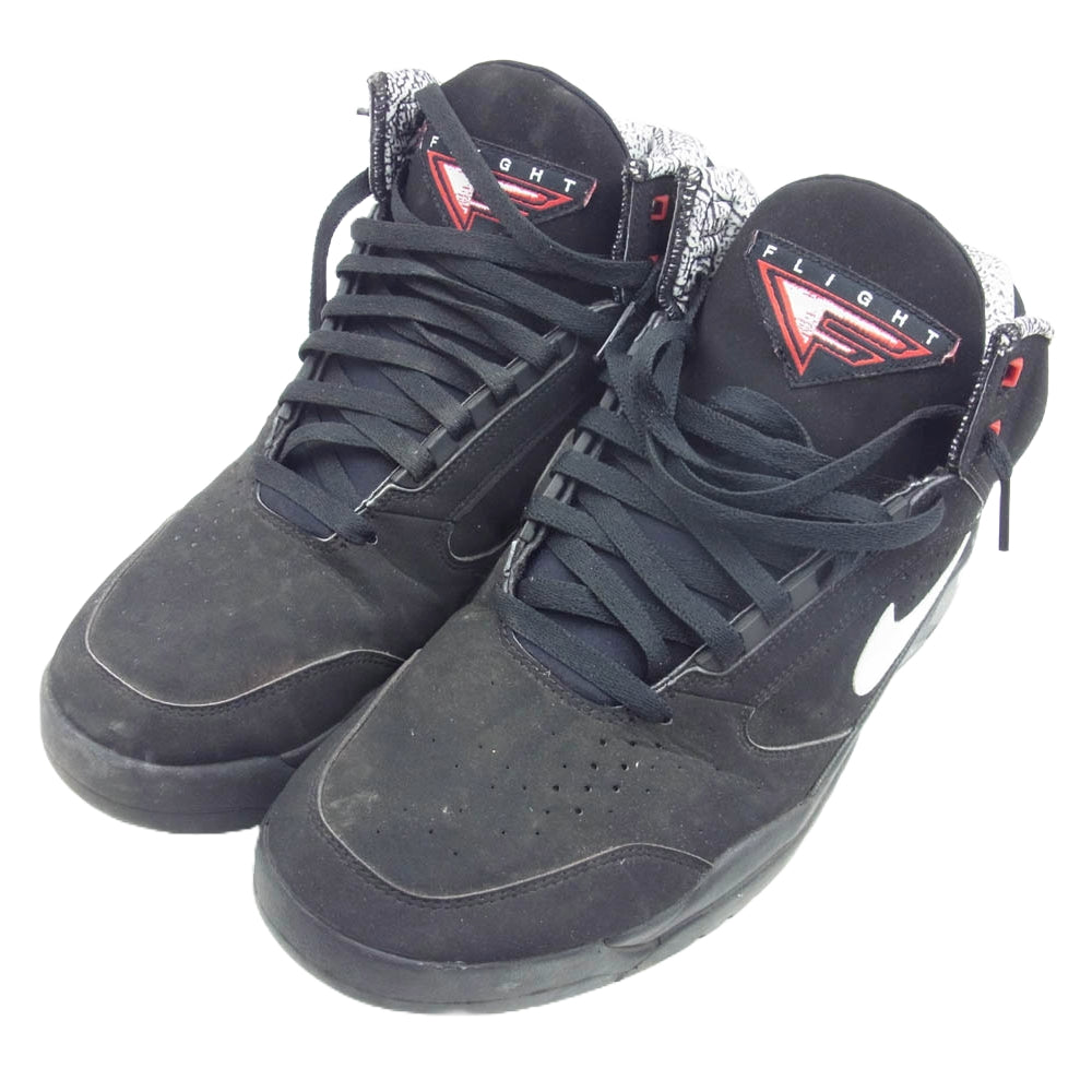 NIKE ナイキ DQ7687-003 Air Flight Lite Mid Black White Varsity Red エアフライト ミッド スニーカー ブラック系 29cm【中古】
