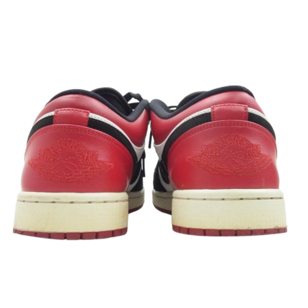 NIKE AIR JORDAN ナイキ ジョーダン 553558-116 Air Jordan 1 Low Black Toe AJ1 エアジョーダン ロー ブラックトゥ スニーカー ブラック系 レッド系 29cm【中古】