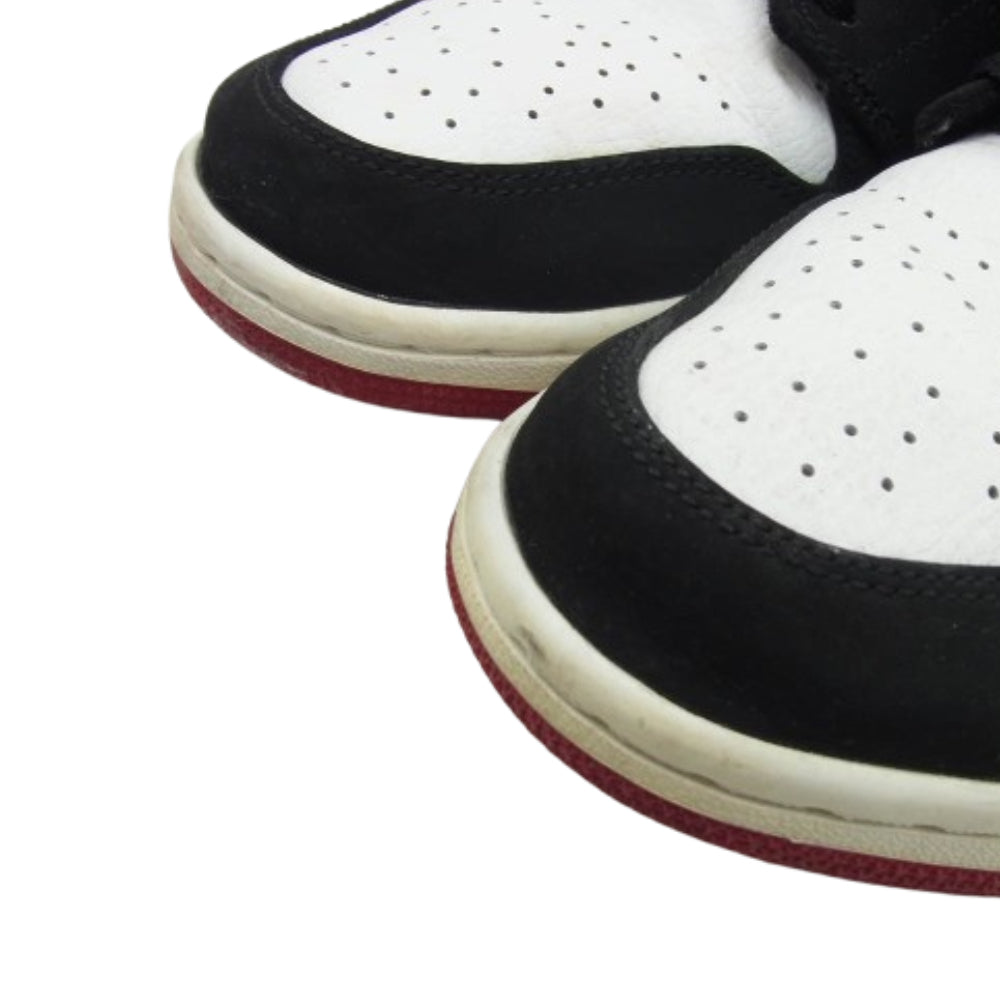 NIKE AIR JORDAN ナイキ ジョーダン 553558-116 Air Jordan 1 Low Black Toe AJ1 エアジョーダン ロー ブラックトゥ スニーカー ブラック系 レッド系 29cm【中古】