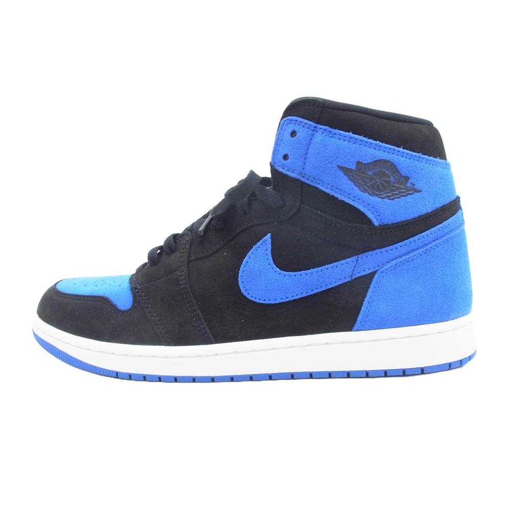 NIKE AIR JORDAN ナイキ ジョーダン DZ5485-042 Air Jordan 1 Retro High OG Royal Reimagined AJ1 エアジョーダン レトロハイ ロイヤル リイマジンド スニーカー ブラック系 ブルー系 29.5cm【極上美品】【中古】