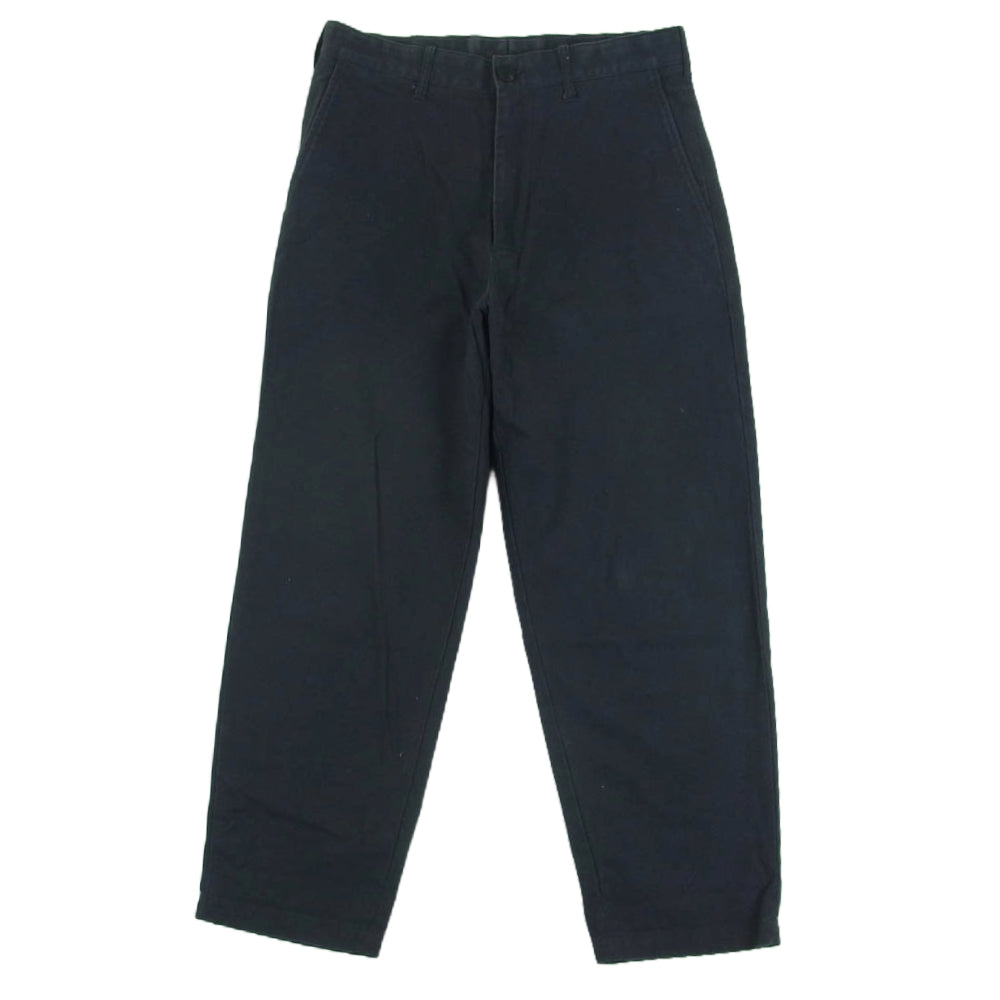 スティーブン アラン 8114‐174-0696 HIDENS DUCK LIGHT BAGGY TAPERED PANTS バギー テーパード パンツ ダークネイビー系 S【中古】
