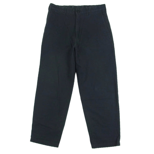スティーブン アラン 8114‐174-0696 HIDENS DUCK LIGHT BAGGY TAPERED PANTS バギー テーパード パンツ ダークネイビー系 S【中古】