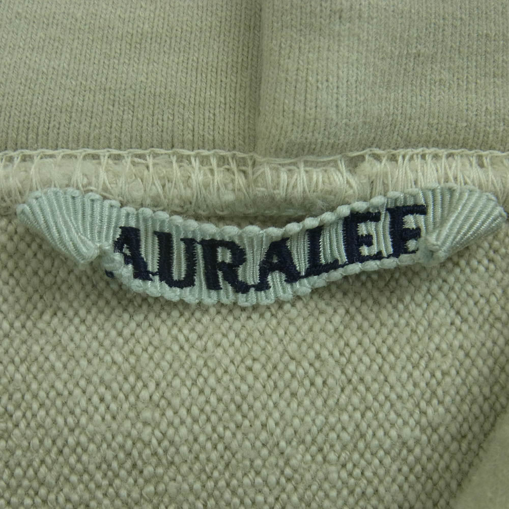 AURALEE オーラリー 23AW A23AP01SM SUPER MILLED SWEAT P/O PARKA プルオーバー パーカー ベージュ系 グレイッシュベージュ系 5【中古】